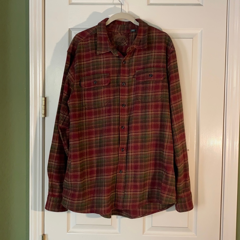 Orvis Flannel Heavyweight Plaid Shirt/Jacket, Size XL